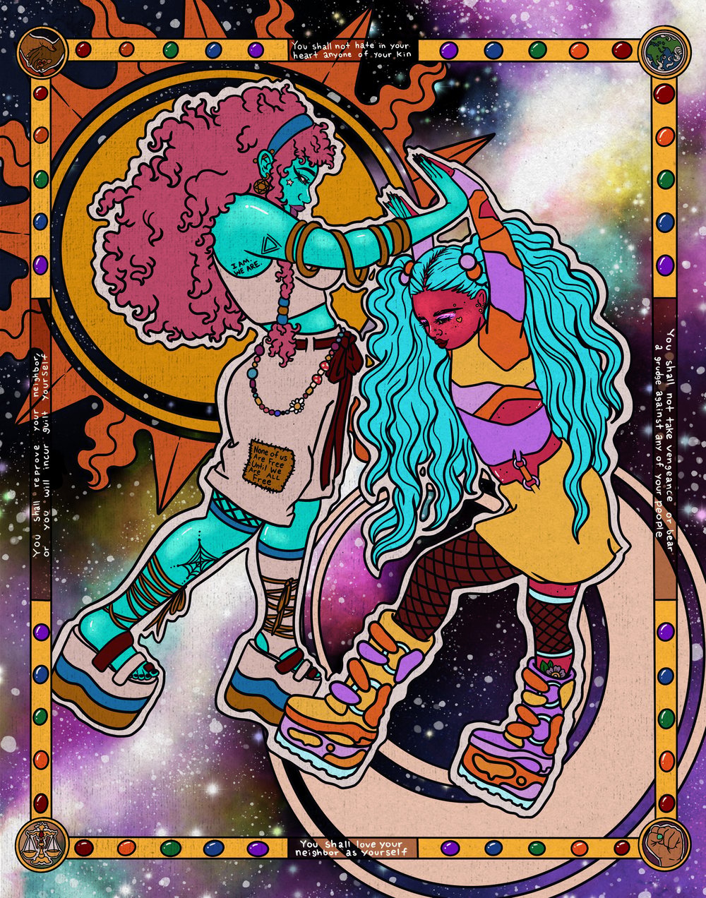 Earth Love and Justice Individual Art Prints | Ayeola Omolara Kaplan